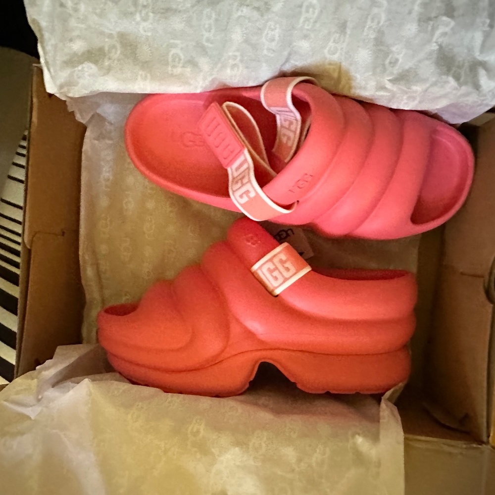 Hot.   Brand new stack heeled uggs size 10